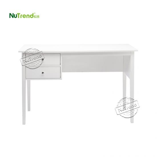  wholesalemodern escritorio de computadora blanco con 2 cajones de almacenamiento proveedor china